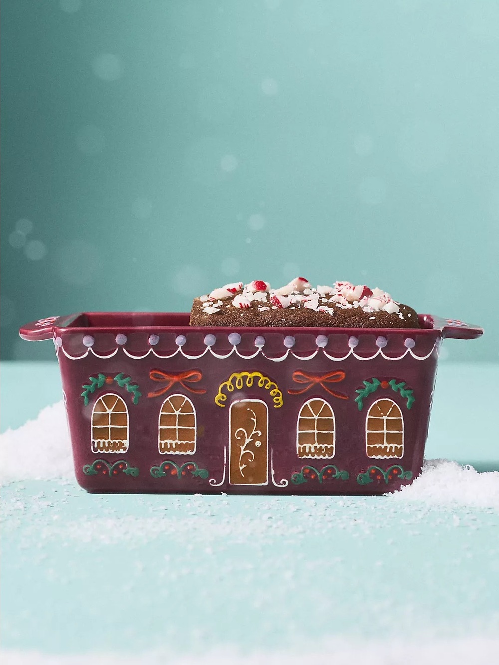 ❤️Holiday Gingerbread Mini Loaf Pan - Anthropologie Baking Dish - New In Box!